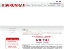 Tablet Screenshot of kserograf.com.pl